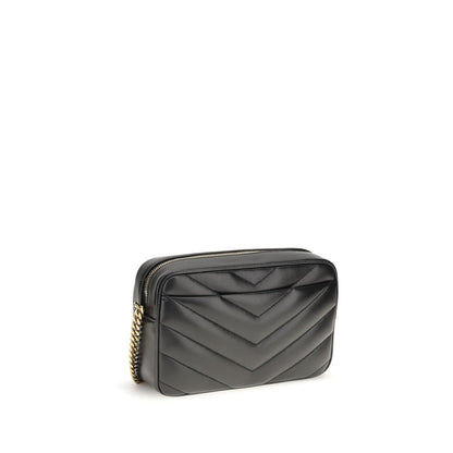 Saint Laurent Black Lamb Ovis Aries Aries Shoulder Bag