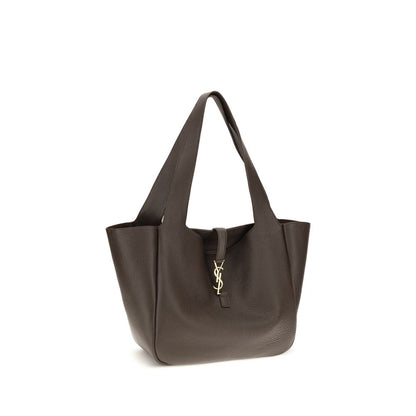 Saint Laurent Brown Calf Leather Bos Taurus Shoulder Bag