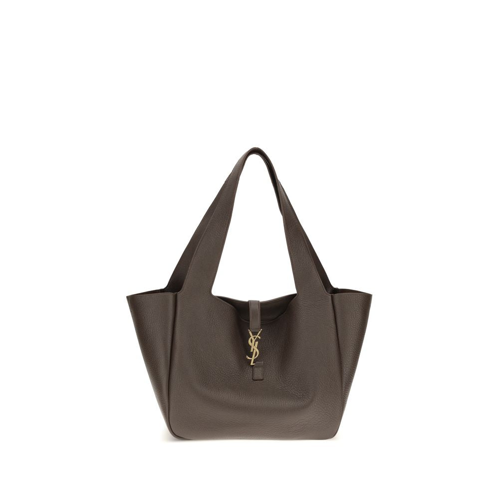 Saint Laurent Brown Calf Leather Bos Taurus Shoulder Bag