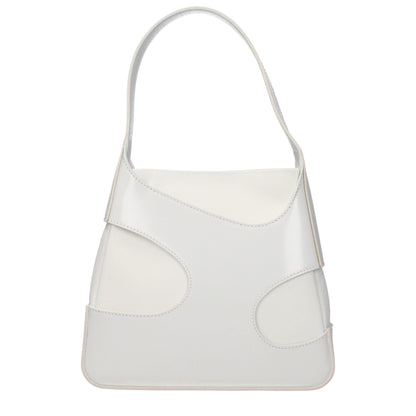 Salvatore Ferragamo White Fabric Handbag