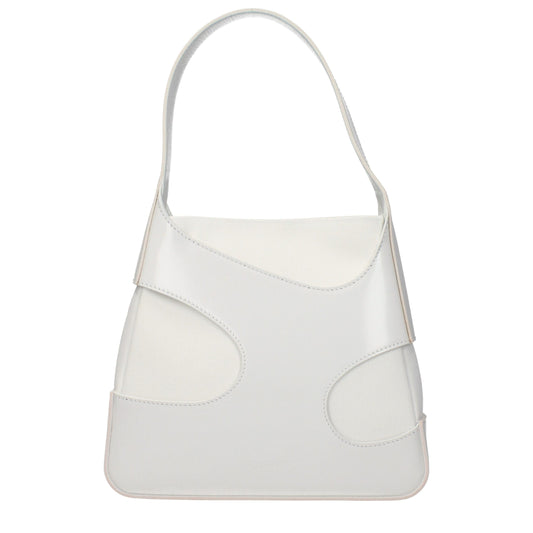 Salvatore Ferragamo White Fabric Handbag