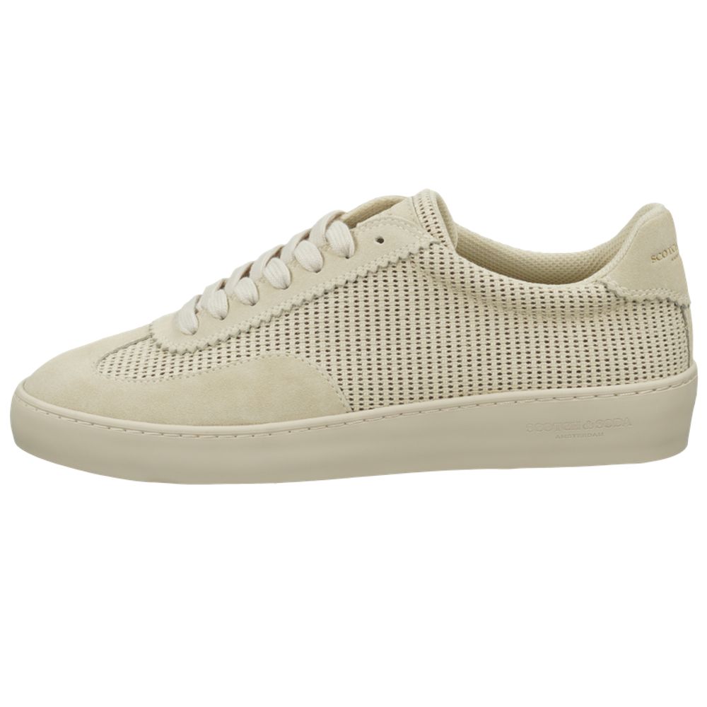 Scotch & Soda Beige Textile Low Top Sneakers