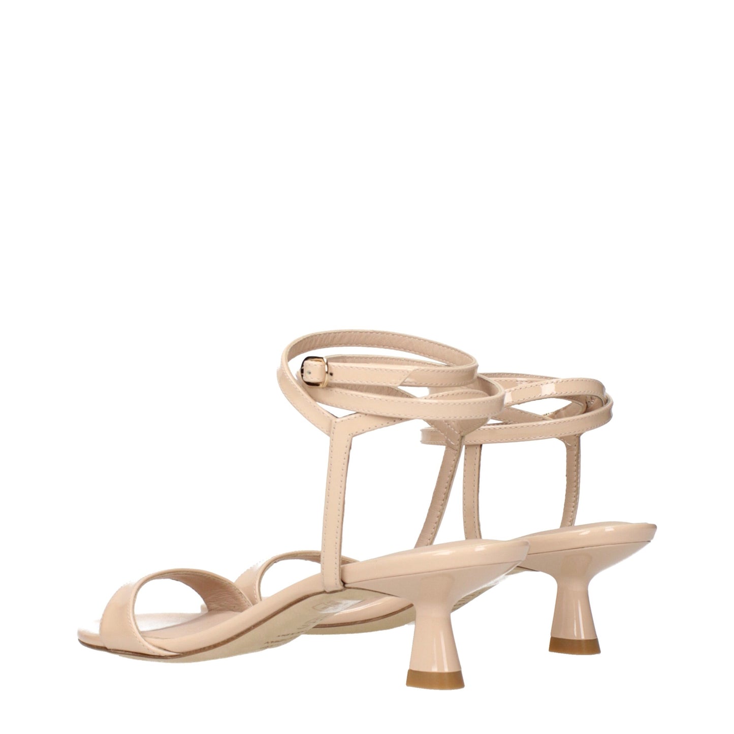 Stuart Weitzman Beige Leather Stiletto Heels Sandals