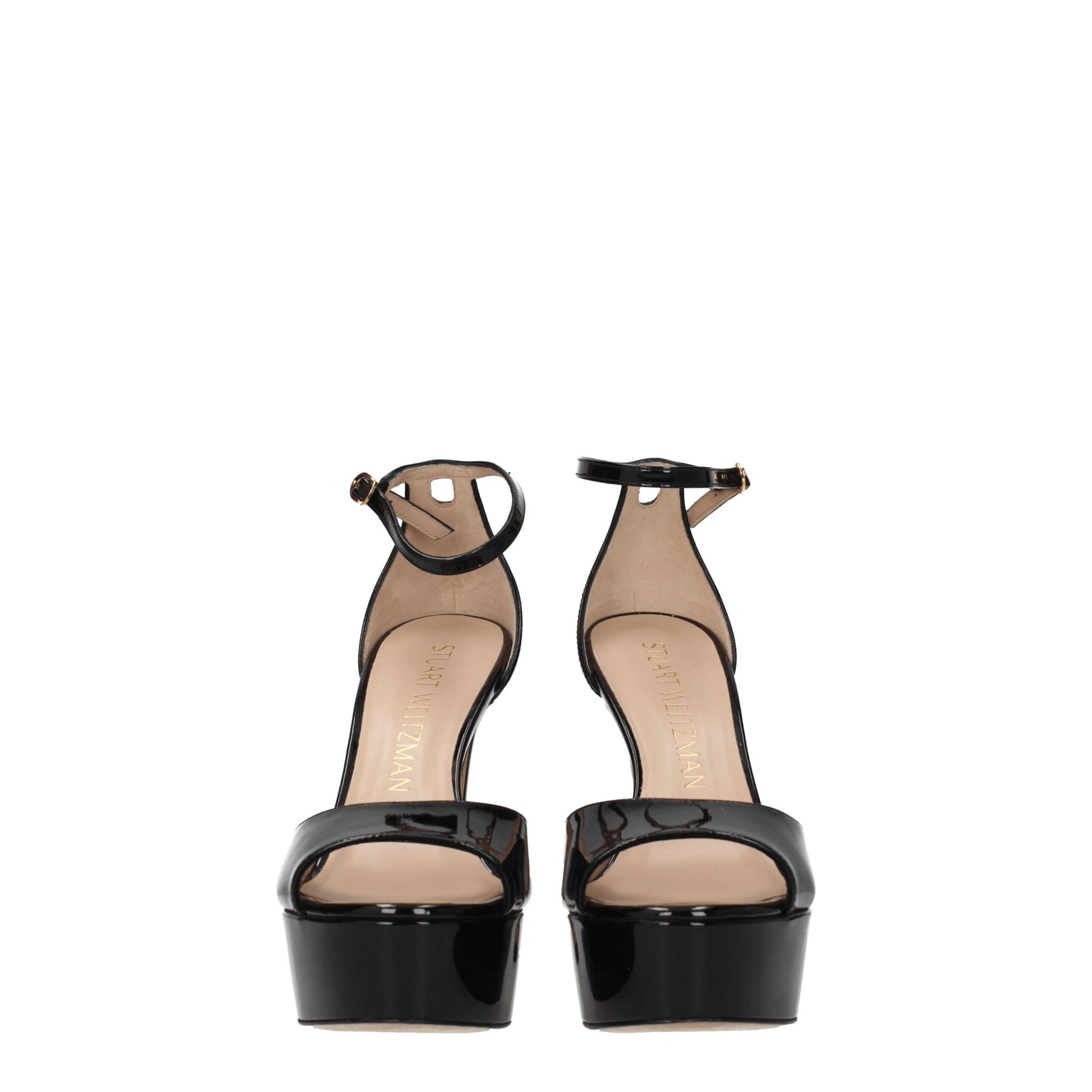 Stuart Weitzman Black Leather Platforms