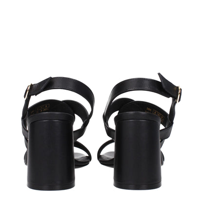 Stuart Weitzman Black Leather Platforms