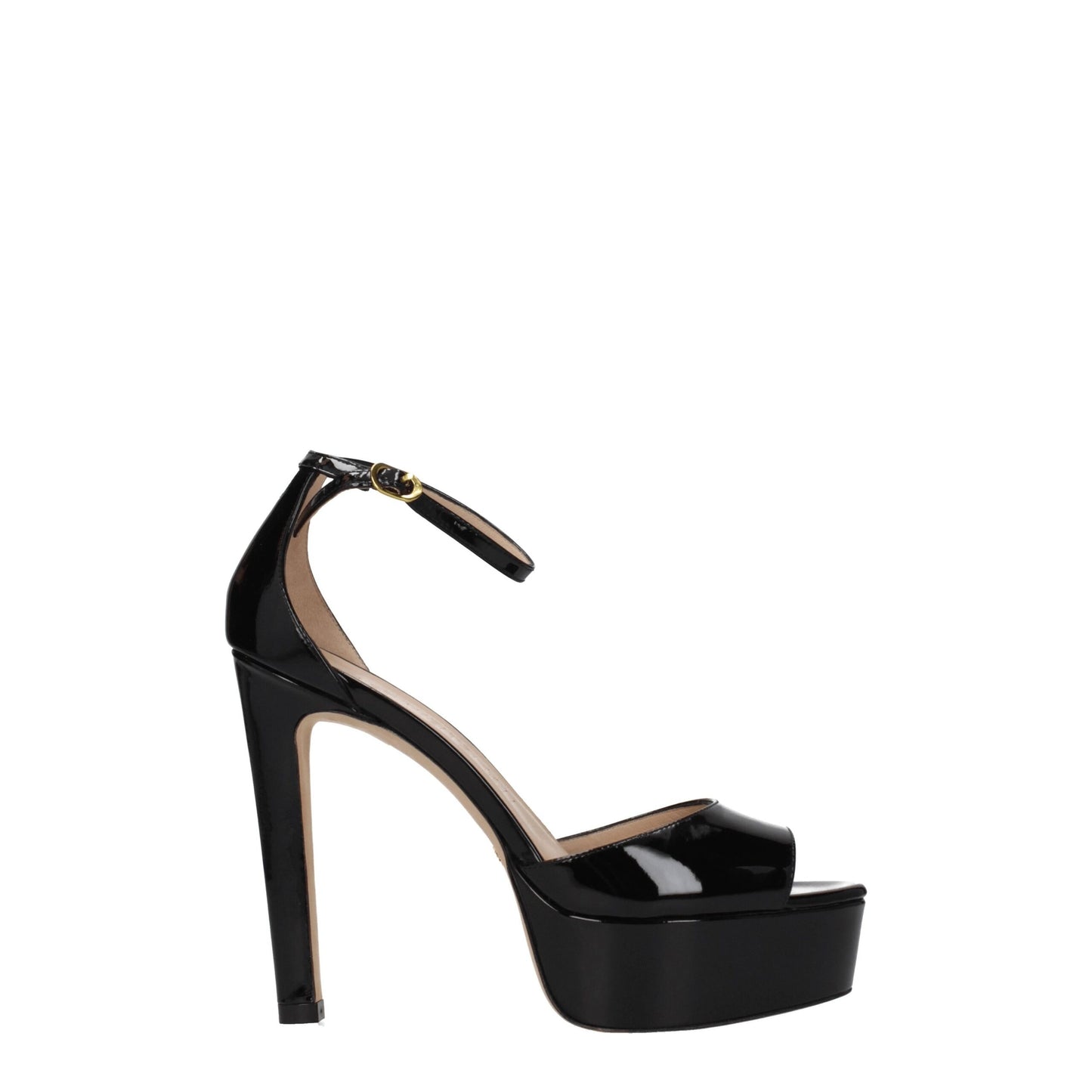 Stuart Weitzman Black Leather Platforms