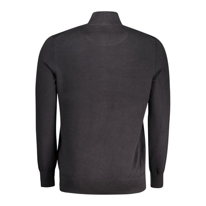 Timberland Black Organic Cotton Men Cardigan