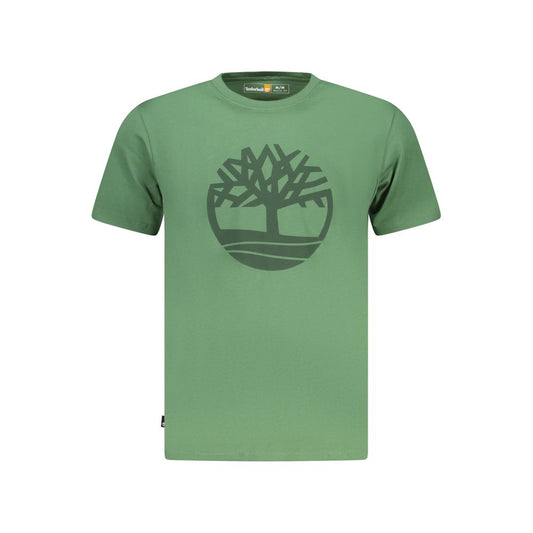 Timberland Verde Cotton Men T-Shirt