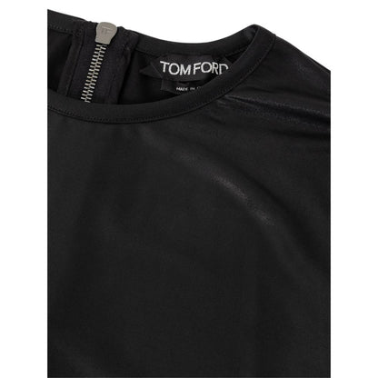 Tom Ford Black Viscose Long Sleeve T-Shirt