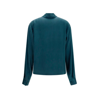 Tom Ford Blue Silk Dress Shirt