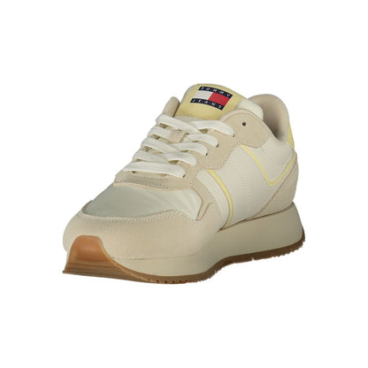Tommy Hilfiger Beige Polyurethane Women Sneaker
