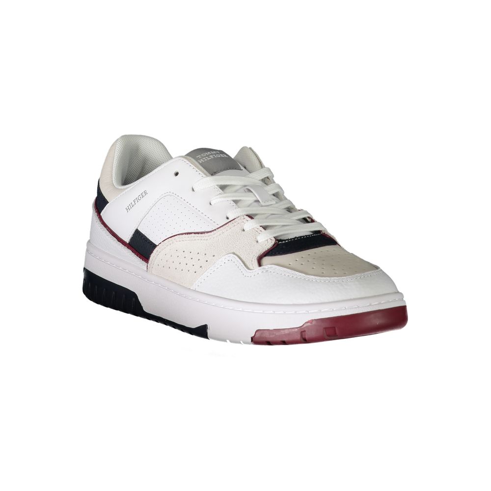 Tommy Hilfiger Bianco Polyurethane Men Sneaker