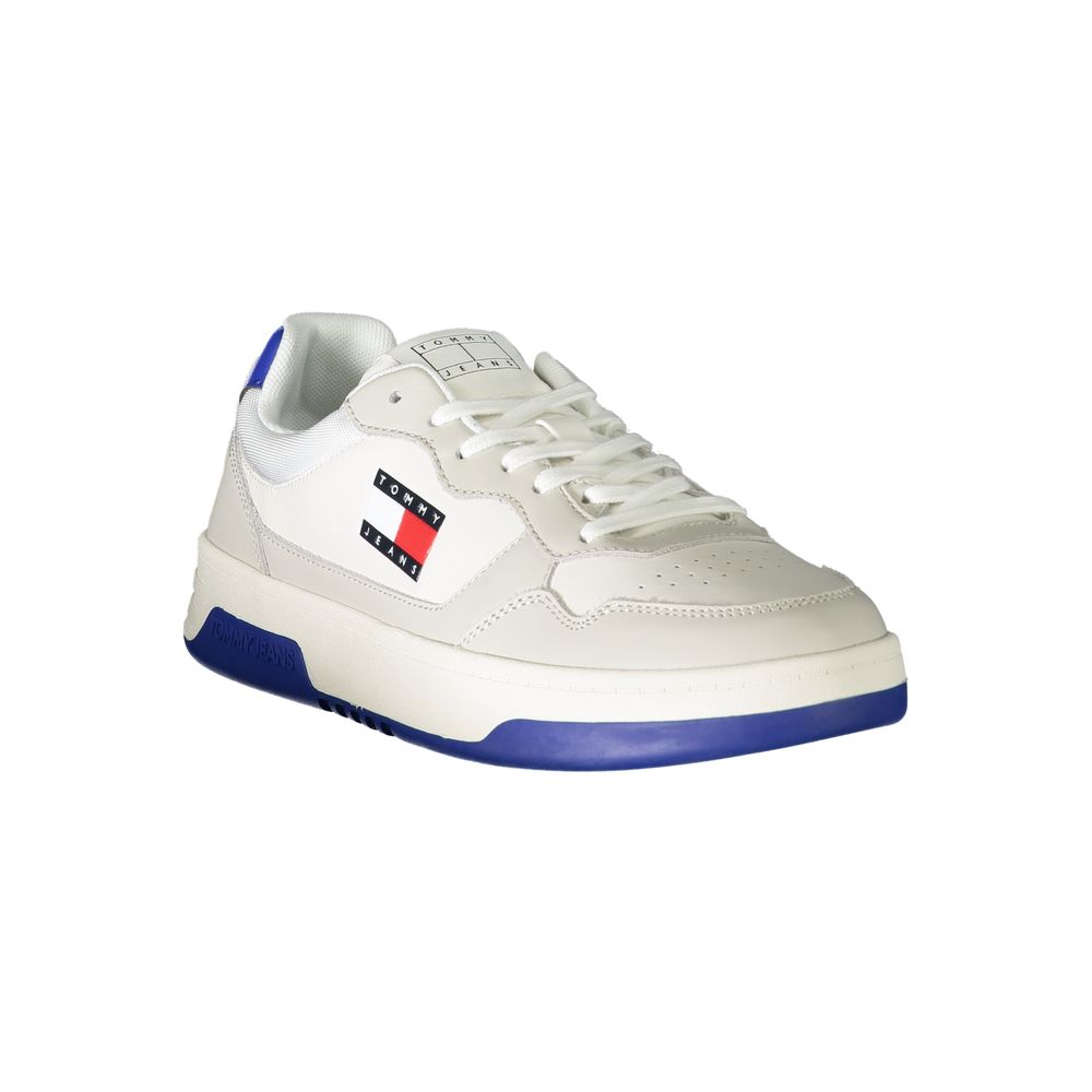 Tommy Hilfiger Bianco Polyurethane Men Sneaker