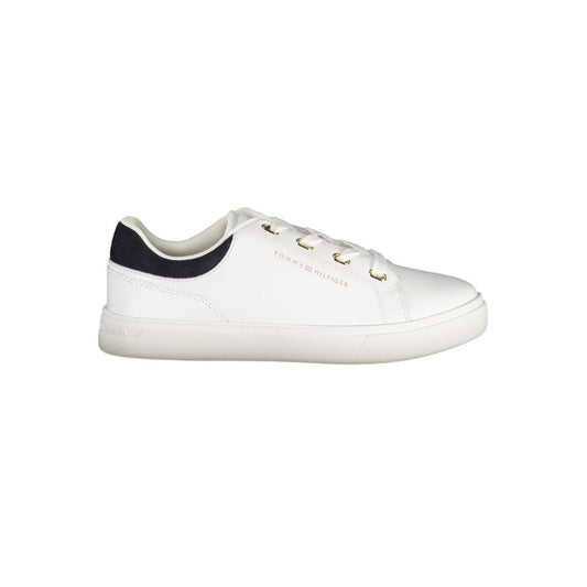 Tommy Hilfiger Bianco Polyurethane Women Sneaker