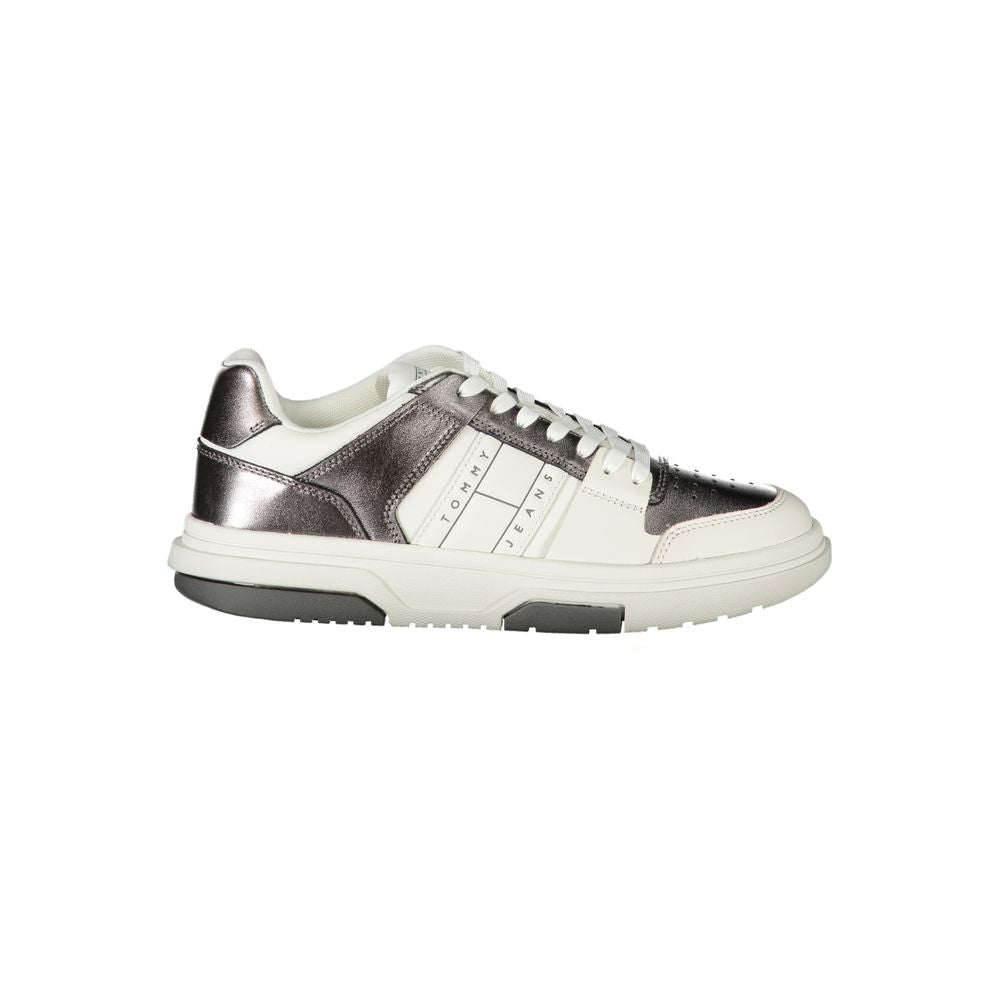 Tommy Hilfiger Bianco Polyurethane Women Sneaker