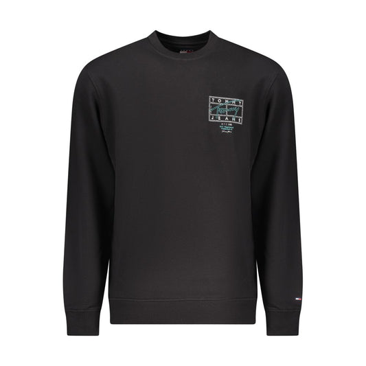 Tommy Hilfiger Black Cotton Men Sweatshirt