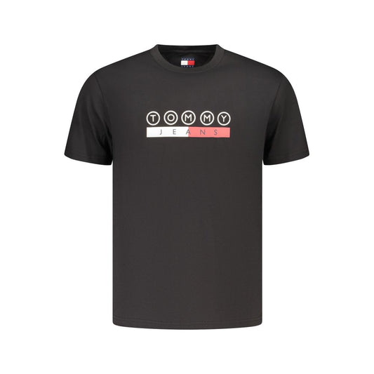 Tommy Hilfiger Black Cotton Men's T-Shirt