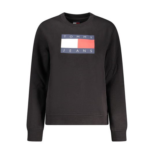 Tommy Hilfiger Black Cotton Women Sweatshirt