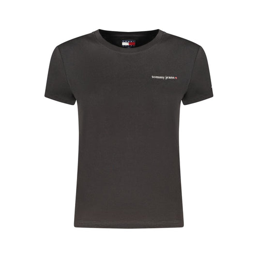 Tommy Hilfiger Black Cotton Womens T-Shirt