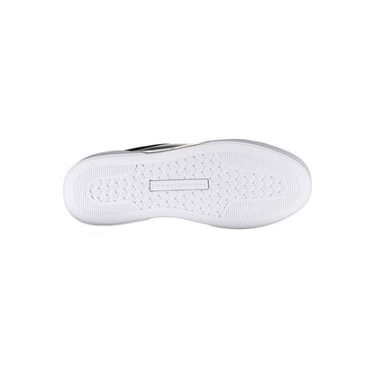 Tommy Hilfiger Black Leather Women Sneakers