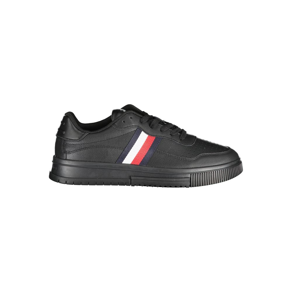 Tommy Hilfiger Black Polyester Sneakers