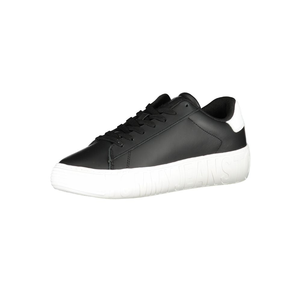Tommy Hilfiger Black Polyethylene Men Sneakers