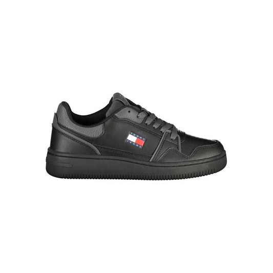 Tommy Hilfiger Black Polyurethane Women Sneaker