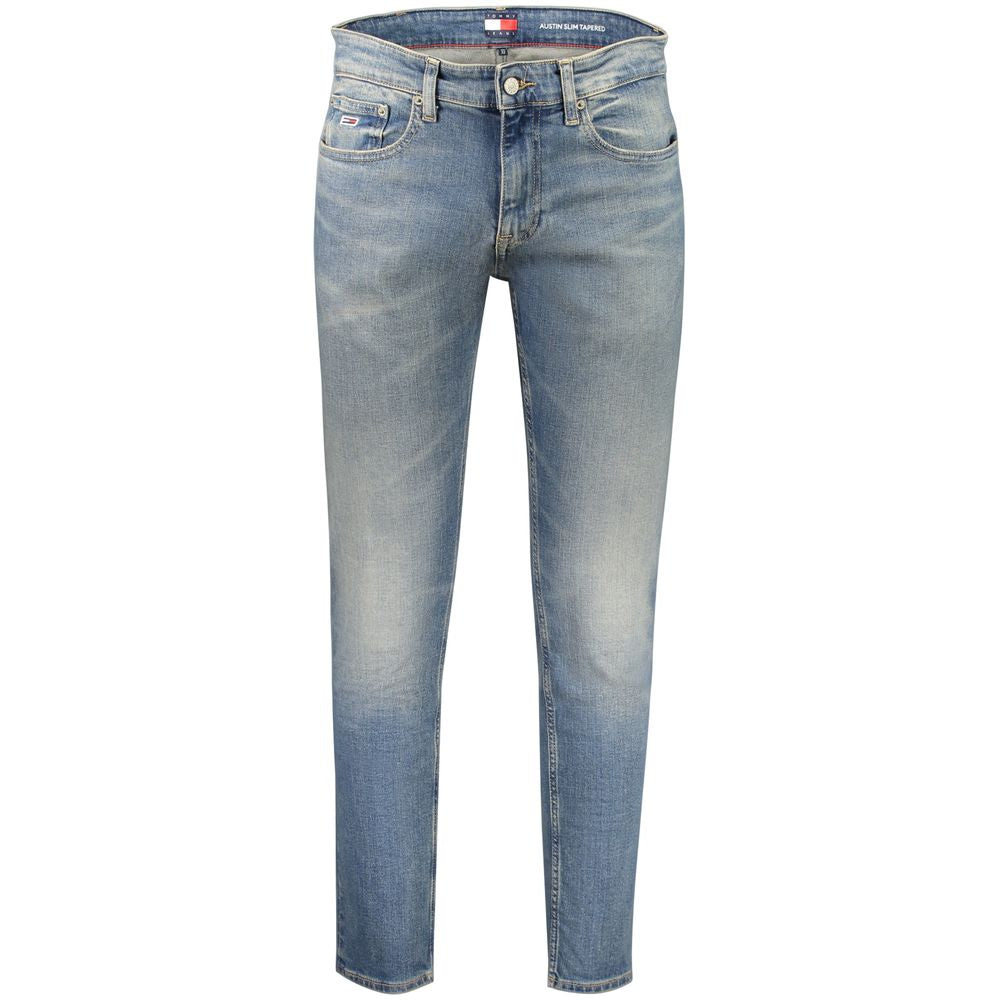 Tommy Hilfiger Blu Cotton Men's Slim Tapered Jeans