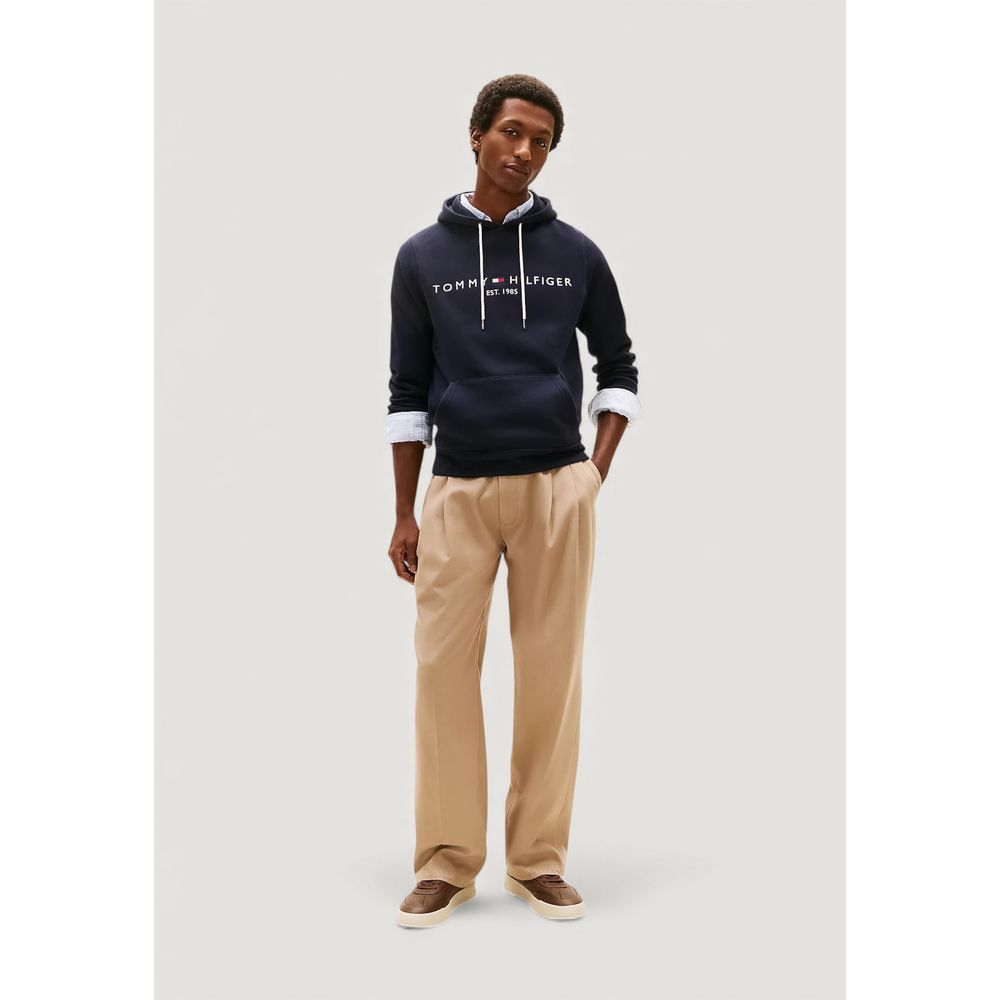 Tommy Hilfiger Blue Cotton Hoodie
