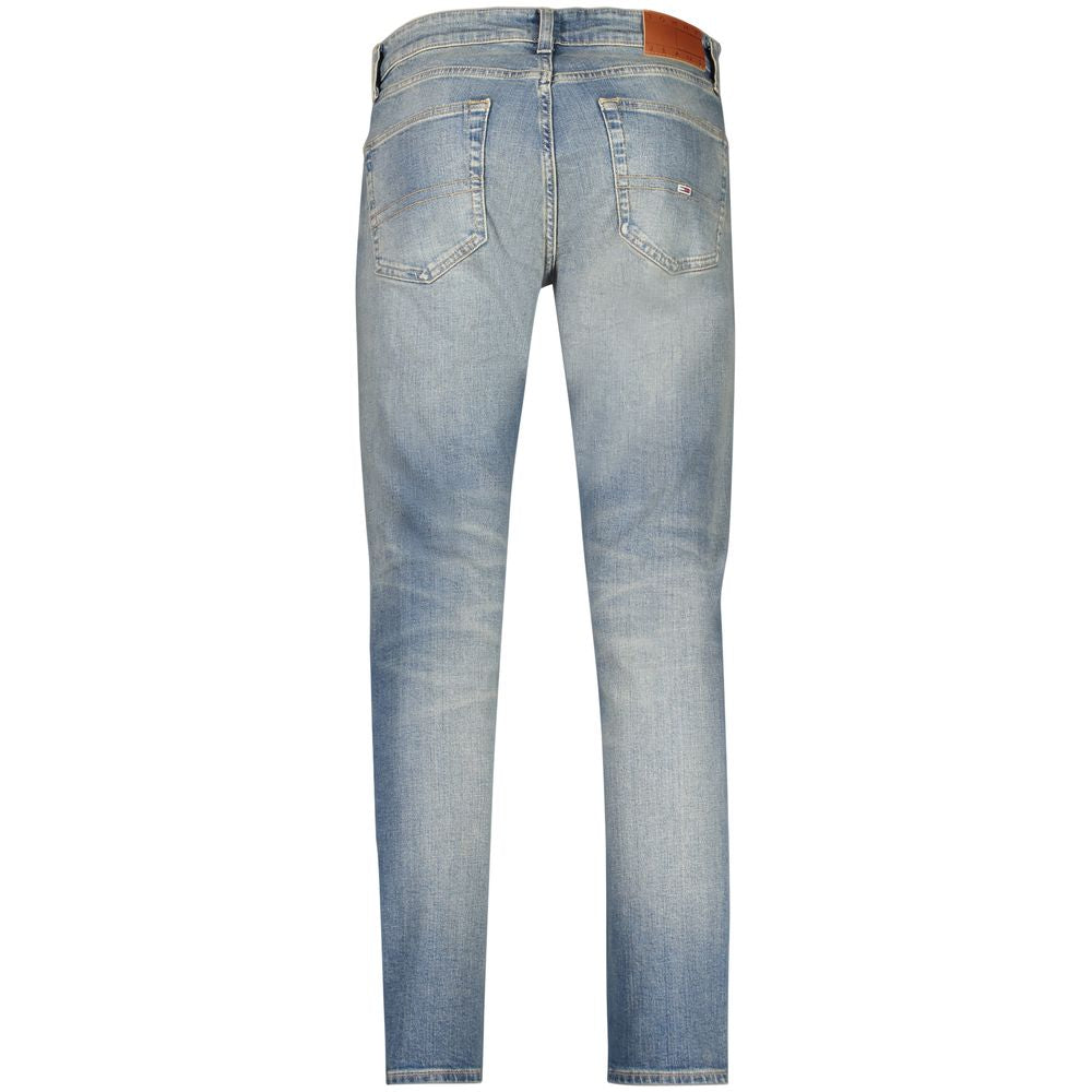 Tommy Hilfiger Blue Cotton Slim Men Jeans