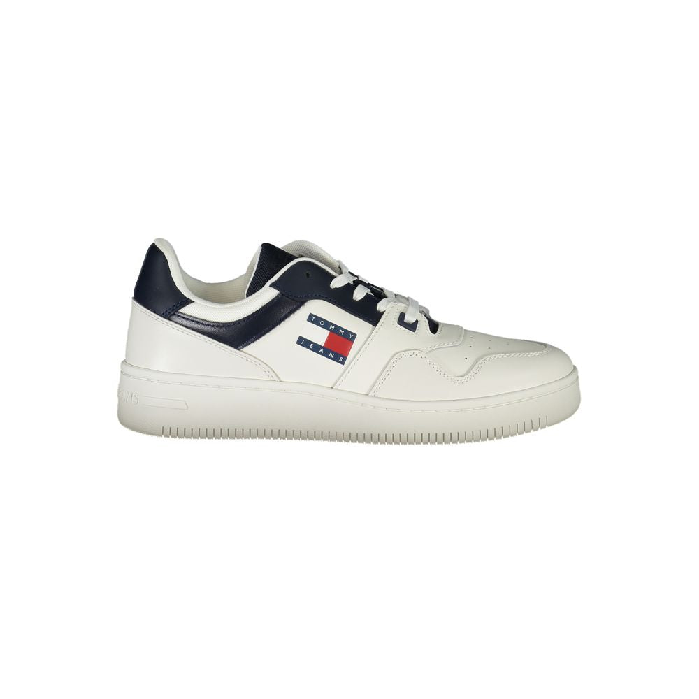 Tommy Hilfiger Blue Leather Men Sneakers
