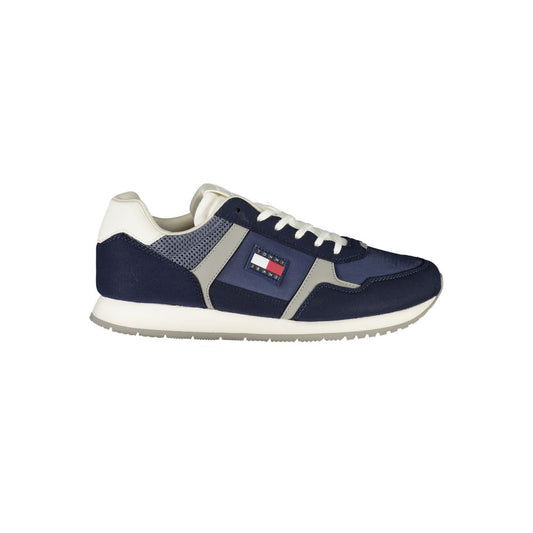 Tommy Hilfiger Blue Polyester Men Sneakers