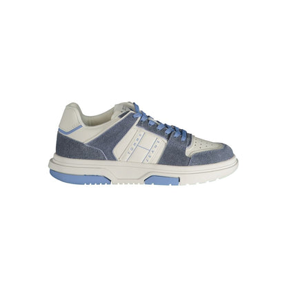 Tommy Hilfiger Light Blue Leather Women Sneakers