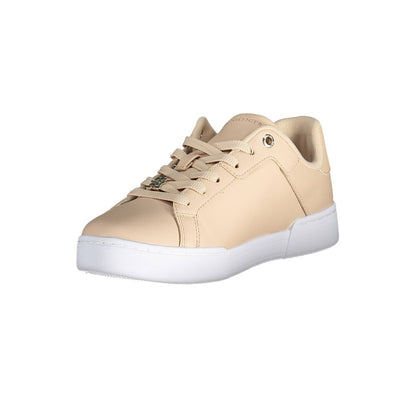 Tommy Hilfiger Pink Leather Women Sneakers