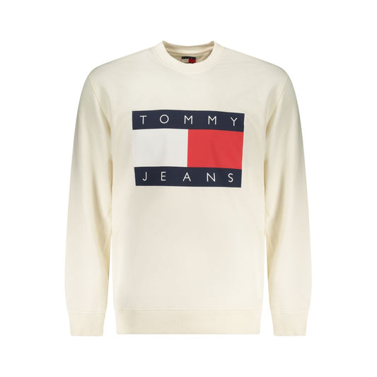 Tommy Hilfiger White Cotton Men Sweatshirt