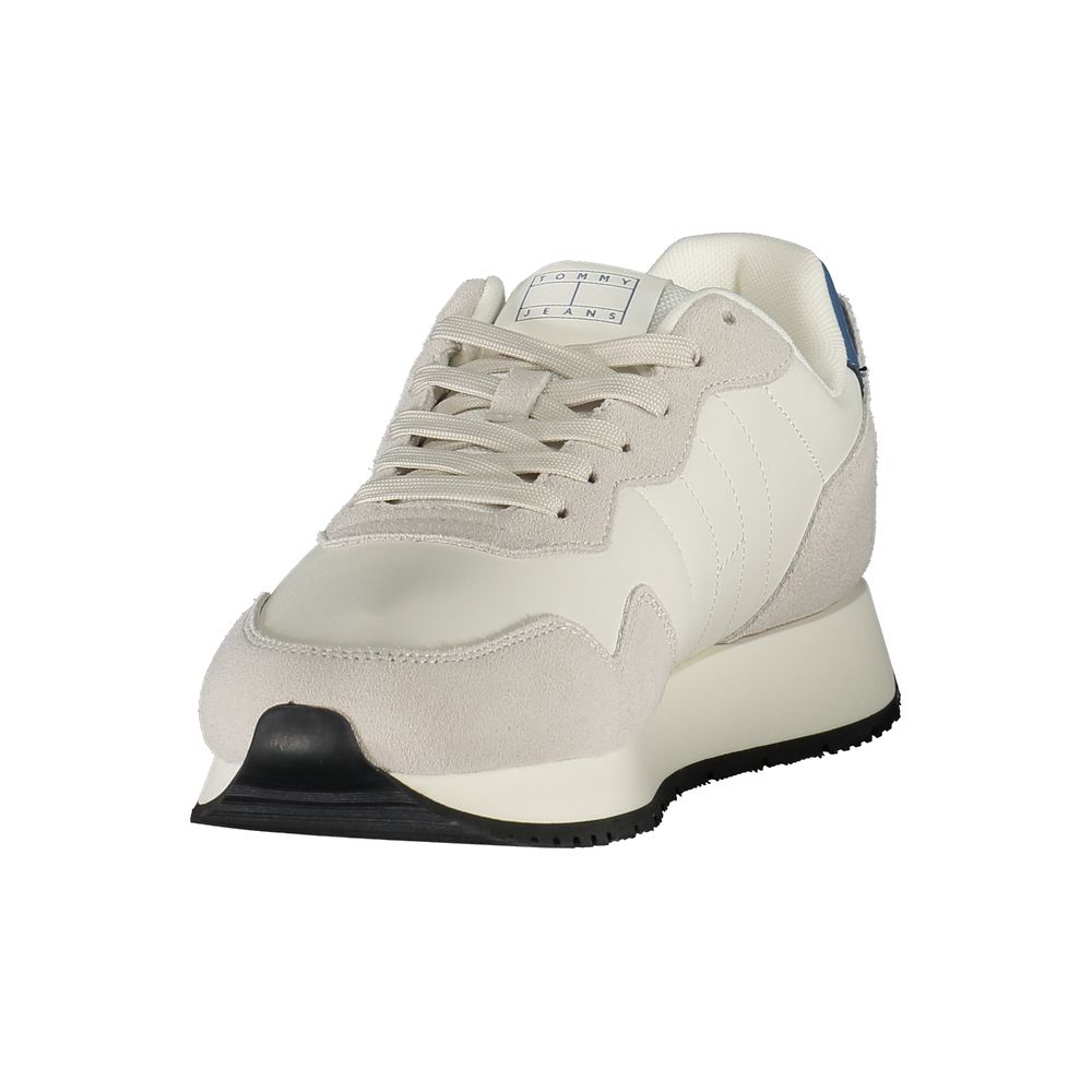 Tommy Hilfiger White Leather Men Sneakers