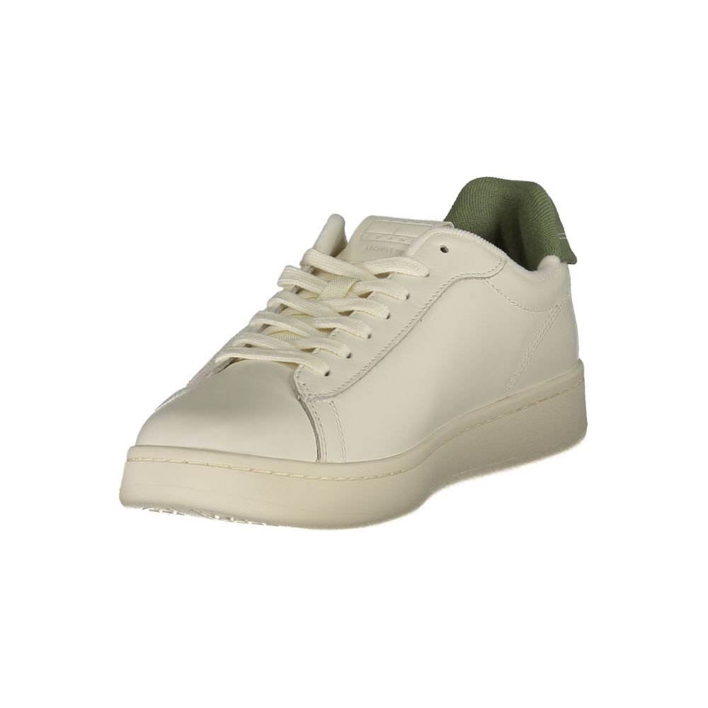 Tommy Hilfiger White Leather Men Sneakers