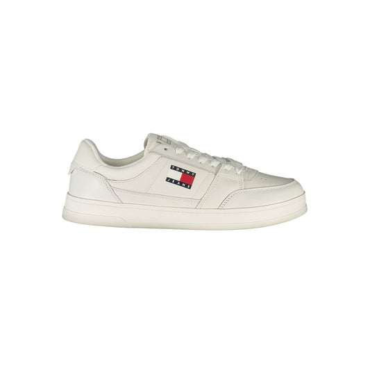 Tommy Hilfiger White Leather Men Sneakers