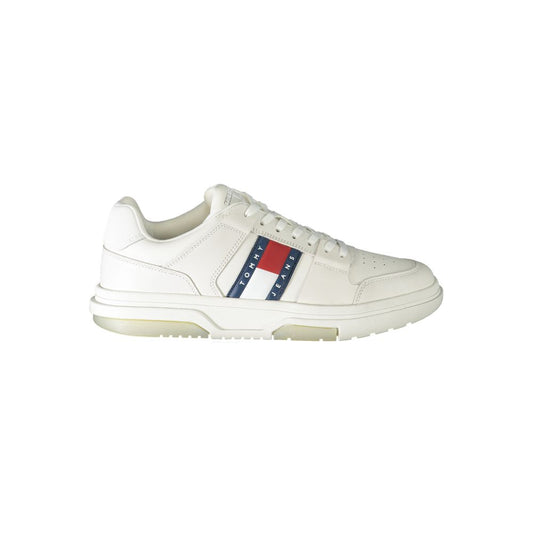Tommy Hilfiger White Leather Men Sneakers
