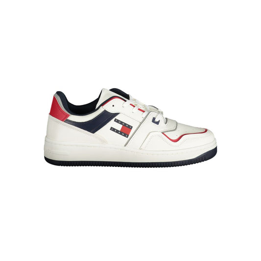 Tommy Hilfiger White Leather Men Sneakers