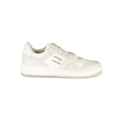 Tommy Hilfiger White Leather Men Sneakers