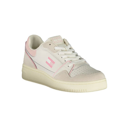 Tommy Hilfiger White Leather Women Sneakers