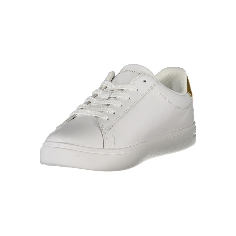 Tommy Hilfiger White Leather Women Sneakers