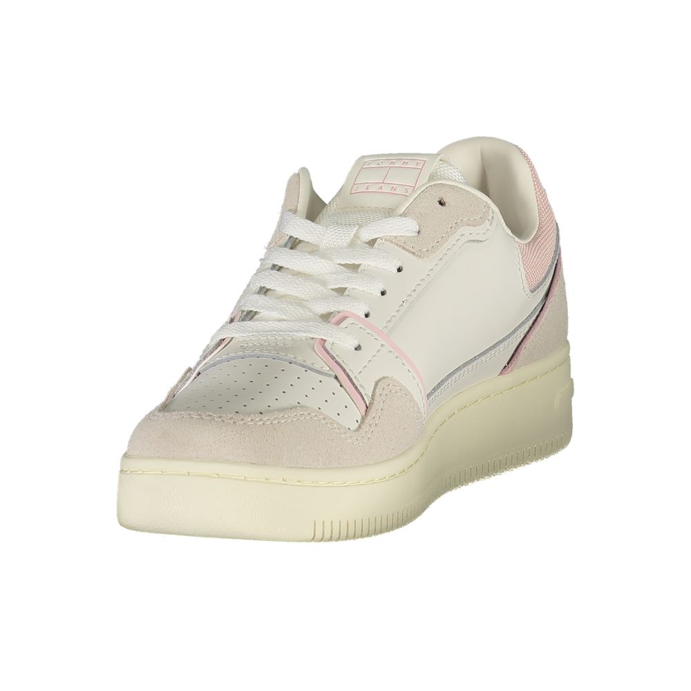 Tommy Hilfiger White Leather Women Sneakers