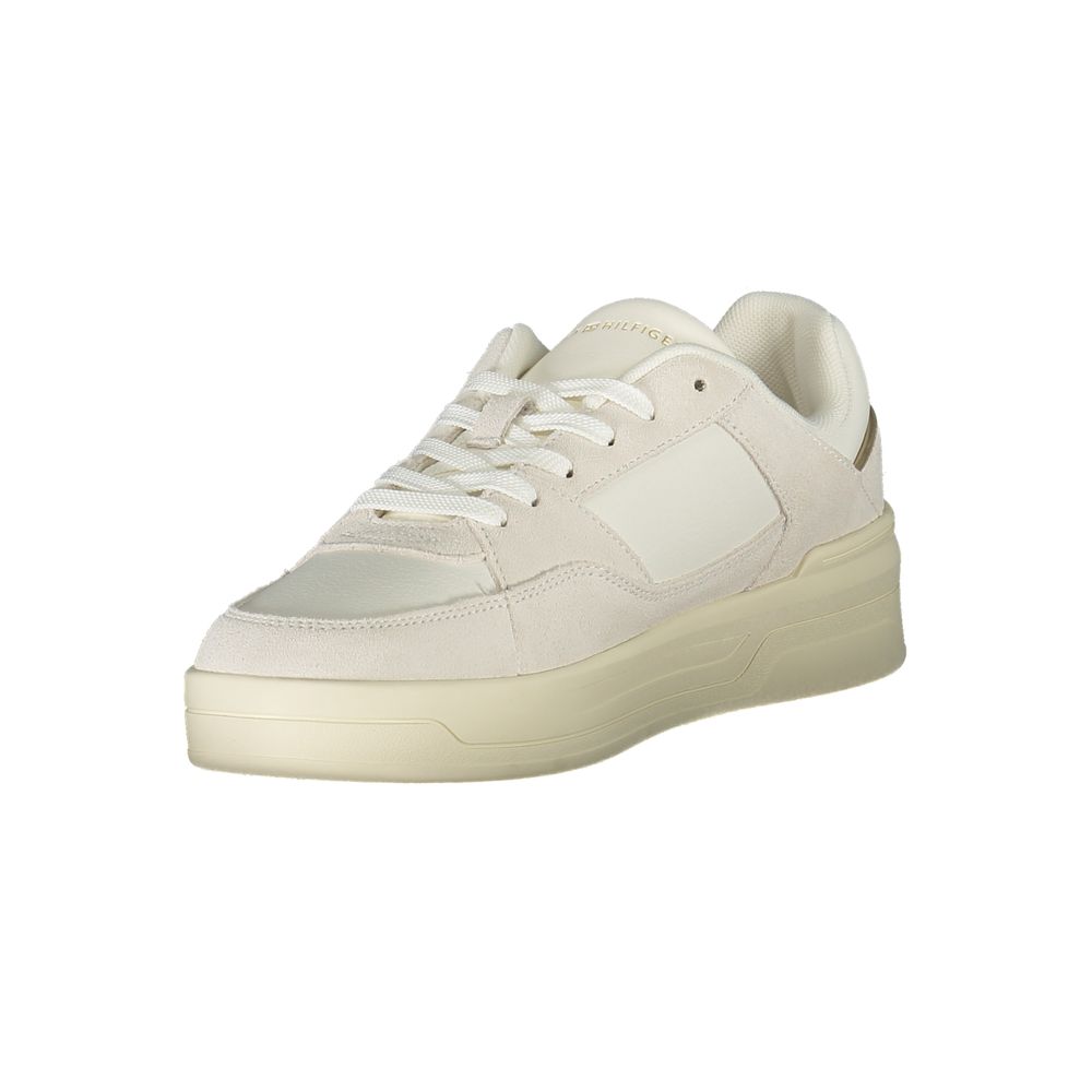 Tommy Hilfiger White Leather Women Sneakers