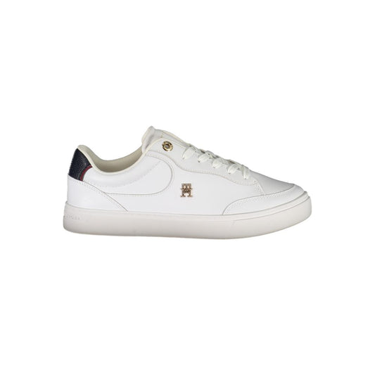Tommy Hilfiger White Leather Women Sneakers