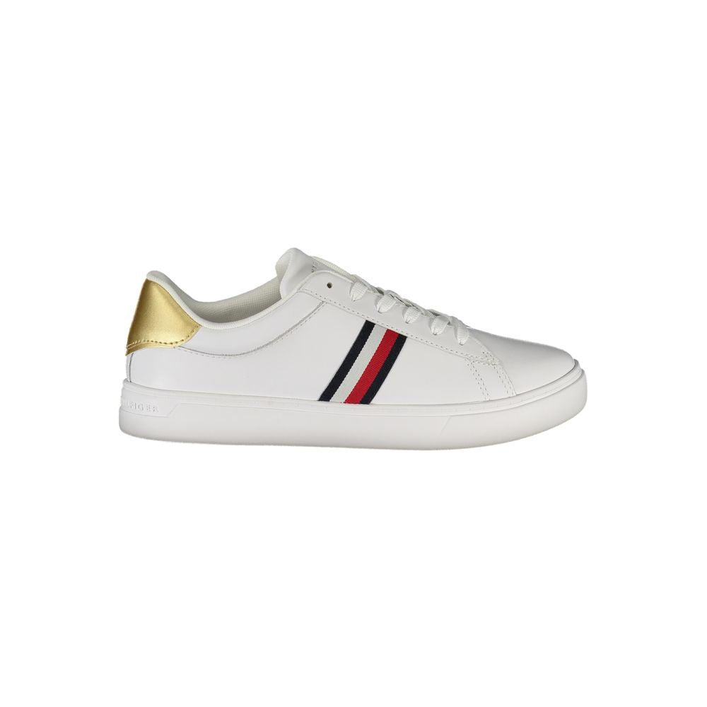 Tommy Hilfiger White Leather Women Sneakers-Modeoutlet