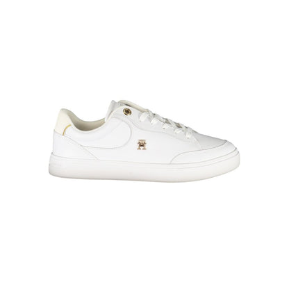 Tommy Hilfiger White Leather Women Sneakers