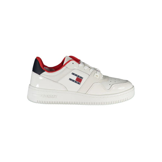 Tommy Hilfiger White Leather Women Sneakers