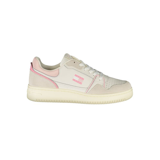 Tommy Hilfiger White Leather Women Sneakers